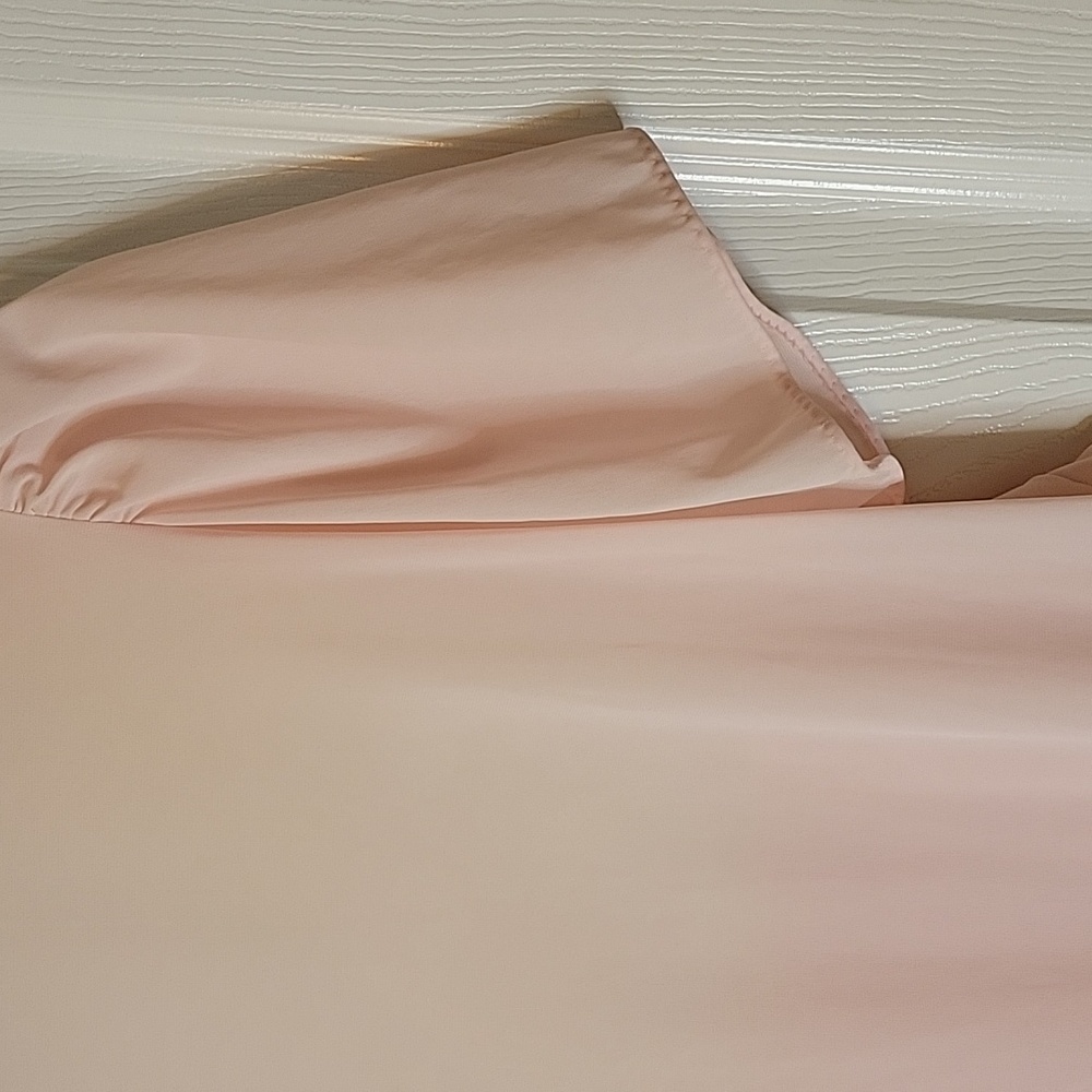 Vanity Fair Large Pink Nightgown Ivory Lace Short Sleeve Flowy - Picture 5 of 5